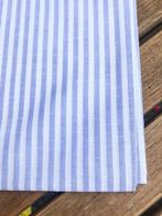 lap stof -  blauw wit gestreepte zomer katoen polyester, Nieuw, Blauw, 30 tot 200 cm, Ophalen of Verzenden