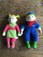 Knuffelpoppen Fien en Teun, Ophalen of Verzenden, Gebruikt, Overige typen