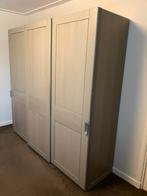 Mooie 3-deurs schuifdeurkast eiken fineer, Ophalen, 200 cm of meer, Eikenhout, Zo goed als nieuw