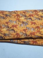 Tricot stenzo oker panter (130), Hobby en Vrije tijd, Stoffen en Lappen, 120 cm of meer, Nieuw, Ophalen of Verzenden, Katoen