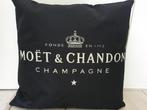 Moet&Chandon luxe Linnen Dubbelprint Kussenhoezen 45cm., Nieuw, Ophalen of Verzenden, Zwart, Vierkant