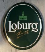 Emaille Bord Loburg Beer Bier 1988 gaaf bord, Antiek en Kunst, Ophalen of Verzenden