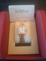 Geovani dameshorloge met 60 echte diamanten met certificaat, Overige merken, Staal, Staal, Polshorloge