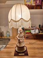 Oude Lamp met Beeldje, Ophalen of Verzenden