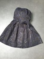 Blauwe strapless jurk maat 46, H&M, Maat 46/48 (XL) of groter, Zo goed als nieuw, Boven de knie