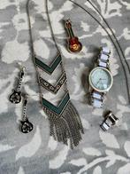 Hard Rock Café Sieraden Set, Sieraden, Tassen en Uiterlijk, Horloges | Heren, Overige merken, Gebruikt, Staal, Polshorloge