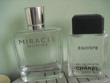 Parfumfles Chanel Egoïste 26cm Lancome Miracle 31cm reclame beschikbaar voor biedingen