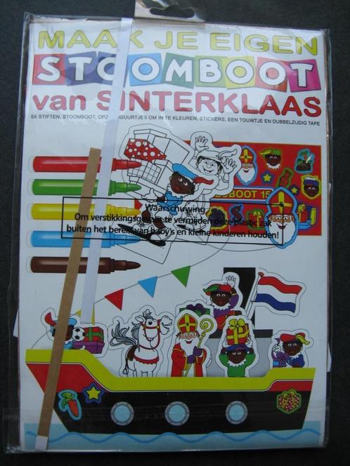 Stoomboot sinterklaas Knutselpakket, nieuw!!! (0221), Hobby en Vrije tijd, Cursusmateriaal, Ophalen of Verzenden