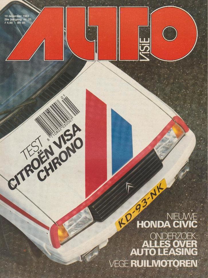 Citroen Visa testen in Autovisie ea, Boeken, Auto's | Folders en Tijdschriften, Gelezen, Citroën, Ophalen of Verzenden