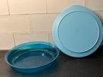 Tupperware exclusief plat schaal kom klikdeksel 1,3 liter, Huis en Inrichting, Keuken | Tupperware, Ophalen of Verzenden, Zo goed als nieuw