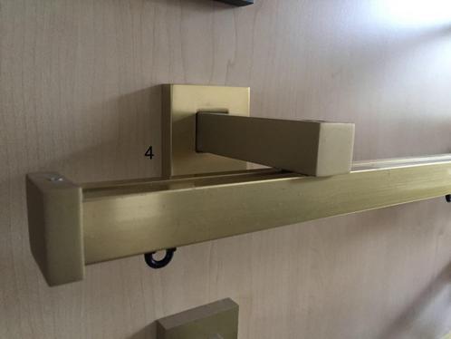 Wandsteun 9 cm Wepro Carré messing glad rail carre, Huis en Inrichting, Stoffering | Gordijnen en Lamellen, Nieuw, Ophalen of Verzenden