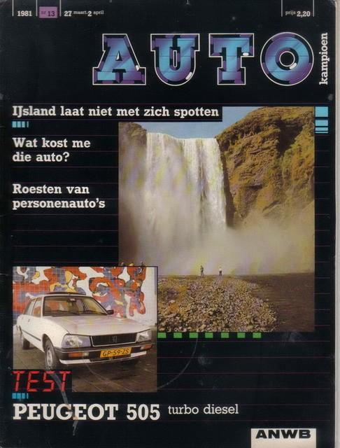 Autokampioen 13 1981 : Fiat 131 - Peugeot 505 SRD Turbo, Boeken, Auto's | Folders en Tijdschriften, Gelezen, Algemeen, Ophalen of Verzenden