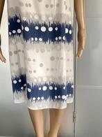 J438 La Fee Maraboutee maat 42=L jurk jurkje blauw/wit/grijs, La Fee Maraboutee, Blauw, Maat 42/44 (L), Ophalen of Verzenden