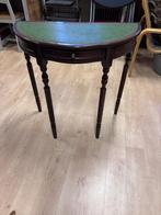 Antieke muurtafel, Huis en Inrichting, Tafels | Sidetables, Ophalen, Zo goed als nieuw, Rond, 50 tot 100 cm