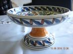 Prachtige spaanse schaal op voet handbeschiderd ., Antiek en Kunst, Ophalen of Verzenden