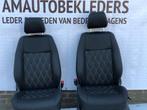 Bestuurder + Bijrijderstoel met zwart leder voor VW Caddy, Ophalen, Nieuw, Volkswagen