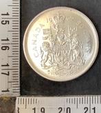 munt, 50 cent Canada 1965, zilver, zie omschrijving, Postzegels en Munten, Munten | Amerika, Verzenden, Noord-Amerika, Losse munt