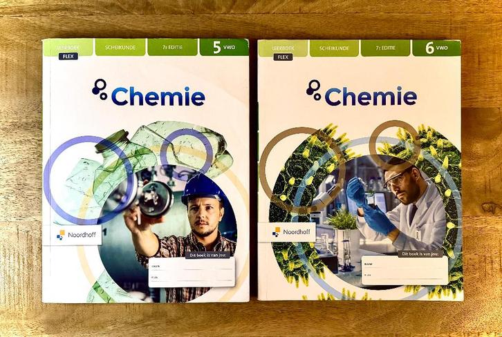 Chemie Scheikunde VWO 5 en VWVO 6. Leerboeken, 7e editie., Boeken, Schoolboeken, Zo goed als nieuw, Scheikunde, VWO, Ophalen of Verzenden