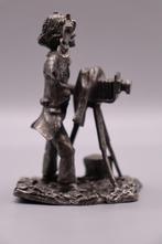 Vintage Tinnen Figuur - Fotograaf met Camera, Antiek en Kunst, Kunst | Beelden en Houtsnijwerken, Ophalen of Verzenden