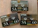3x NOS TDK SA60 SA90 1990 NIEUW cassettebandjes SA-90 SA 60, 2 t/m 25 bandjes, Ophalen of Verzenden, TDK Europe GmbH Rosenheimer Strasse 141 e 81671 Munich GERMANY