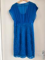 Blauwe jurk bruiloft gast, Kleding | Dames, Ophalen of Verzenden, Zo goed als nieuw, Maat 38/40 (M), Blauw