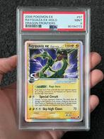 Pokémon PSA 9 Rayquaza EX holo #97 Dragon frontiers, Ophalen of Verzenden, Zo goed als nieuw, Losse kaart, Foil