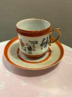 Antiek kinder kop en schotel, Antiek en Kunst, Ophalen of Verzenden