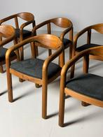 Rainer Daumiller stoelen set van 6 vintage, Huis en Inrichting, Ophalen, Bruin, Zo goed als nieuw, Stof