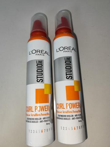 2x L'Oréal Paris Studio Line Essentials Curl Power - Mousse  beschikbaar voor biedingen