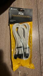 CORSAIR PCIE 8pin 6+2 kabels. Sleeved. Wit. White. NIEUW., Nieuw, Ophalen of Verzenden