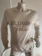Blugirl truitje met steentjes en kant maat it 42, Maat 38/40 (M), ., Wit, Blugirl