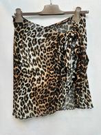 Ganni rok mesh leopard L XL wikkel skirt, Kleding | Dames, Zwart, Maat 46/48 (XL) of groter, Nieuw, Ophalen of Verzenden