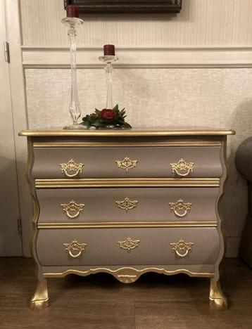 Buikkastje gerestyled - donkertaupe & goud beschikbaar voor biedingen