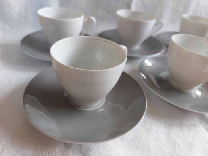Eschenbach A.D. Copier | Larissa 6 x espressokopje & schotel, Antiek en Kunst, Antiek | Servies los, Ophalen of Verzenden