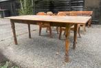 Tuintafel Bali / Indonesisch Frans antiek tafel /eettafel, Ophalen of Verzenden, Zo goed als nieuw, Rechthoekig, Hout