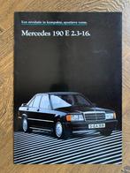 Folder, brochure Mercedes-Benz 190 E 2.3-16V W201 1986 nieuw, Nieuw, Mercedes-Benz, Mercedes, Ophalen of Verzenden