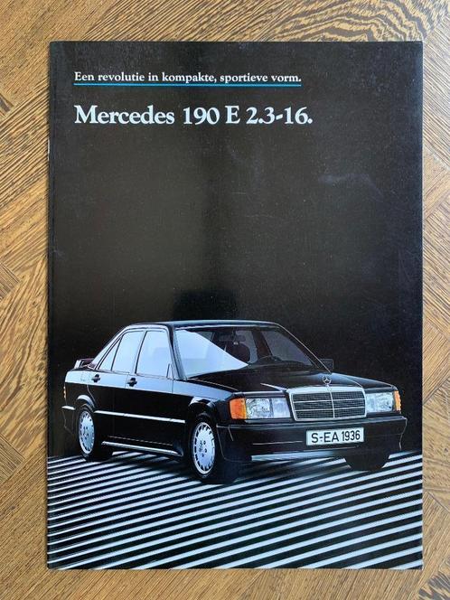 Folder, brochure Mercedes-Benz 190 E 2.3-16V W201 1986 nieuw, Boeken, Auto's | Folders en Tijdschriften, Nieuw, Mercedes, Ophalen of Verzenden