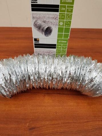 Aluminium Afvoer Slang - 110mm - 1,5m - Nieuw beschikbaar voor biedingen