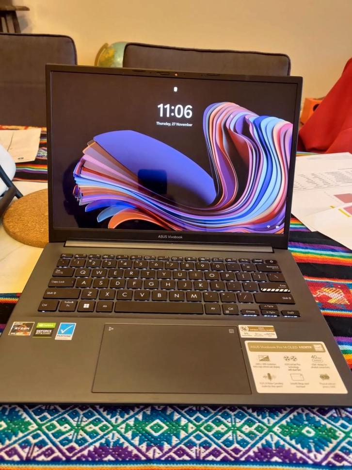 ASUS Vivibook Pro 14 OLED Pro RTX3050, Computers en Software, Windows Laptops, Zo goed als nieuw, 14 inch, SSD, 4 Ghz of meer