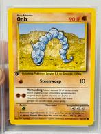 1999 POKEMON DUTCH #56 ONIX First 1ST EDITION 56/102 psa-8, Ophalen of Verzenden, Zo goed als nieuw, Losse kaart