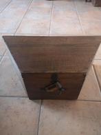Oude antieke houten hoeden doos kist, Ophalen of Verzenden, Gebruikt, Minder dan 50 cm, Minder dan 50 cm