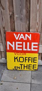 Emaille bord van nelle, Verzamelen, Ophalen of Verzenden, Gebruikt, Reclamebord