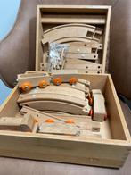 Houten Treinbaan Speelgoed vintage, Gebruikt, Rij- of Hobbelspeelgoed, Ophalen of Verzenden, Nvt