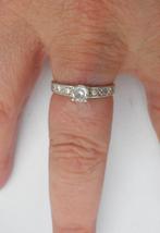 Zilveren ring met steentjes maat 16,5 nr.1957, Sieraden, Tassen en Uiterlijk, Ringen, Dame, Kleiner dan 17, Zo goed als nieuw