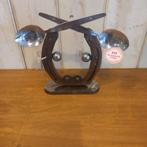 Metalen koe - hoefijzer - metal art - upcycling, Ophalen of Verzenden, D, D, E
