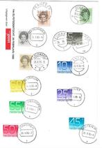 Elfstedentocht 1986. Alle stedenstempels op kaart. Top!, Postzegels en Munten, Briefkaart, Verzenden