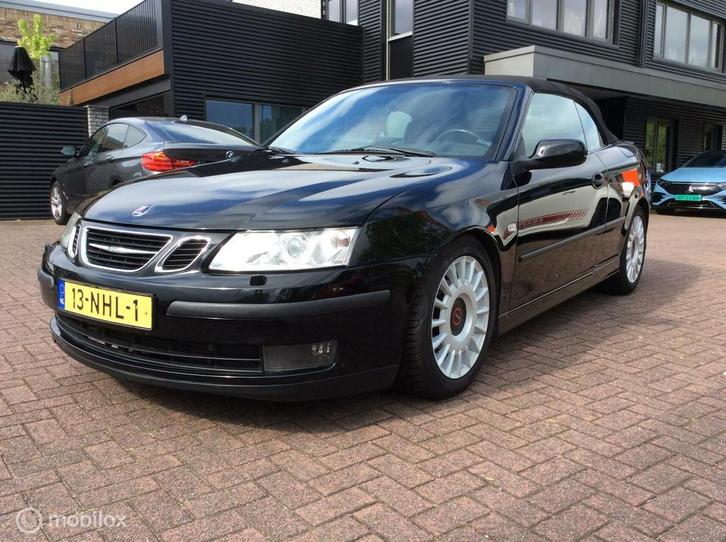 Saab 9-3 Cabrio 1.8T Vector Automaat Leder Nav 17"lm vlg Cli, Auto's, Saab, Bedrijf, Te koop, Saab 9-3, ABS, Airbags, Airconditioning