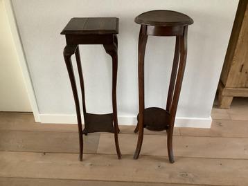 Vintage hoge plantentafels Amsterdamse School beschikbaar voor biedingen