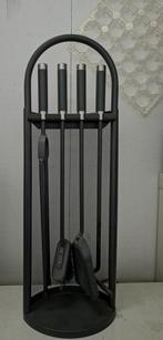 haardset - 5-delig, Ophalen, Zo goed als nieuw, Vrijstaande haard, Houthaard