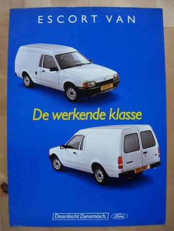 Ford Escort Van Brochure 1987 beschikbaar voor biedingen